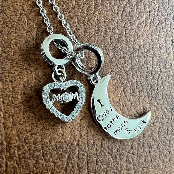 🪅Gona .925 Sterling Silver Mom necklace 16” adjustable new - Picture 5 of 6